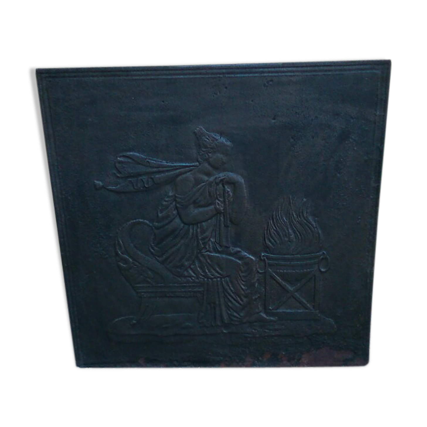 Plaque de cheminée en fonte XIX siècle