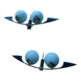 Rare pair of vintage wall lights for Arlus