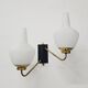 Mid-Century Modern wall lights attributed to Stilnovo 1950s