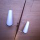 60's teak wall light from Maison Lunel