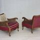 1930s, Danish armchair, furniture velour, ash wood.