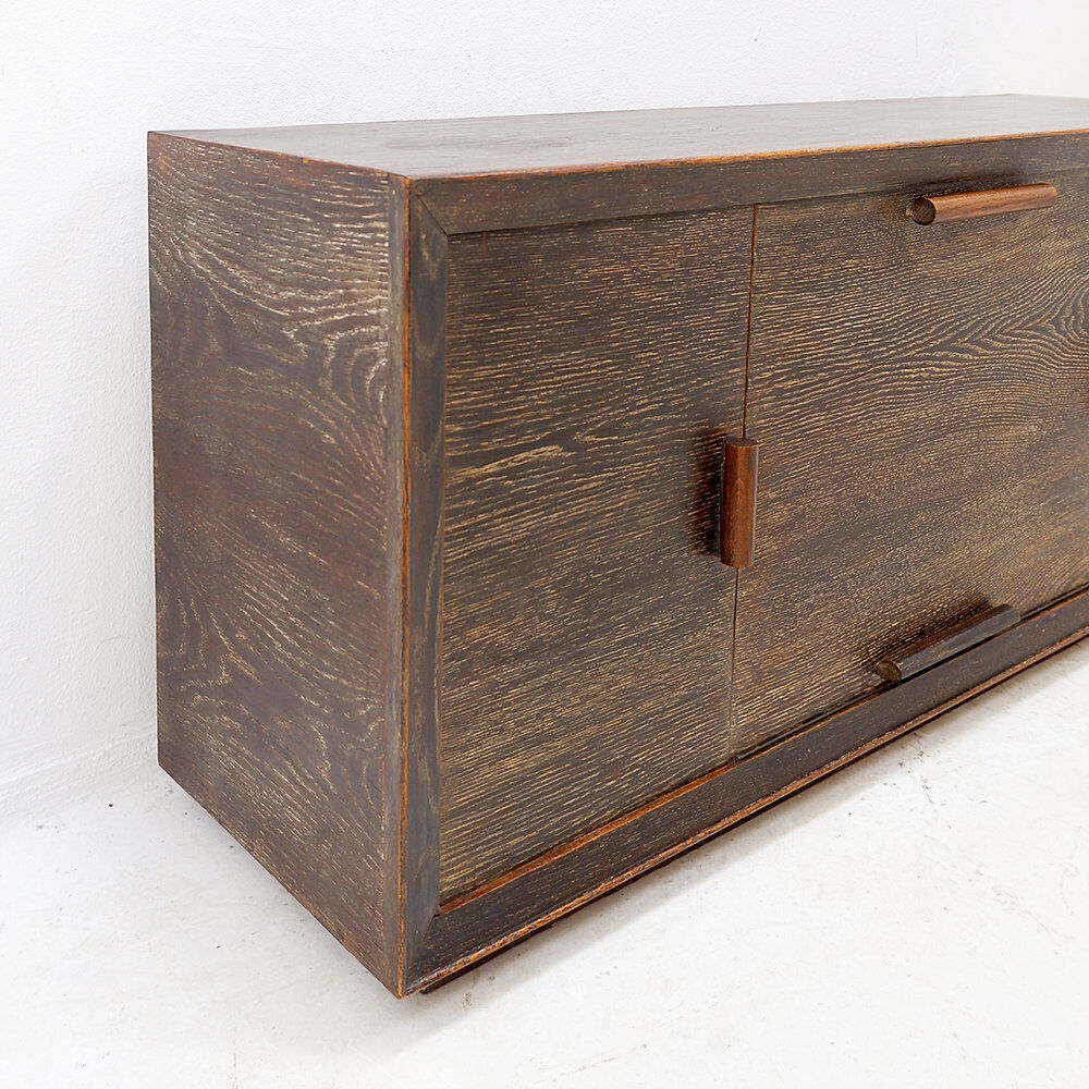 Wenge wood vintage sideboard - modernist style