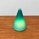 Postmodern Dutch glass cone table lamp by Mobo Light, Holland, 1980s.