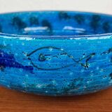 Bowl in the shape of a fish, modern fish from the mid-century by Aldo Londi for Bitossi, Italy, 1960s.