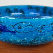 Bowl in the shape of a fish, modern fish from the mid-century by Aldo Londi for Bitossi, Italy, 1960s.