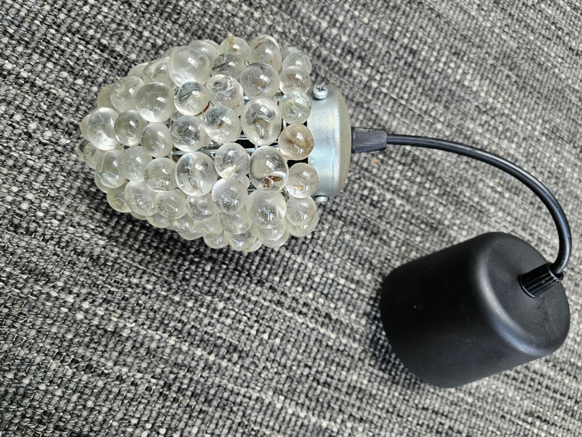 Suspension design en verre vintage