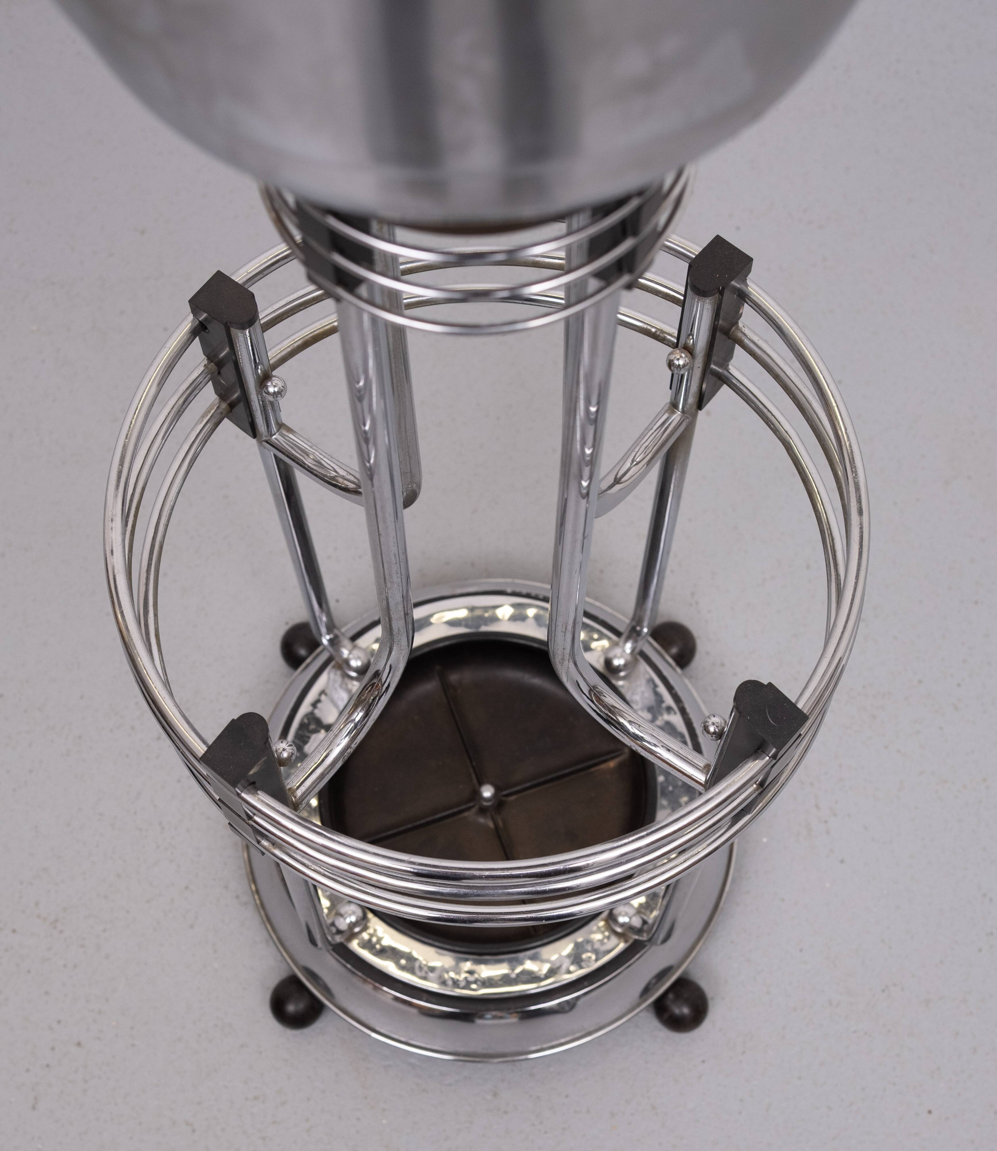 Art Deco plant stand and Umbrella 1930s Demeyere Belgium