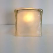 Lampe de table Iviken Ice Cube en verre d'Ikea, années 1990.