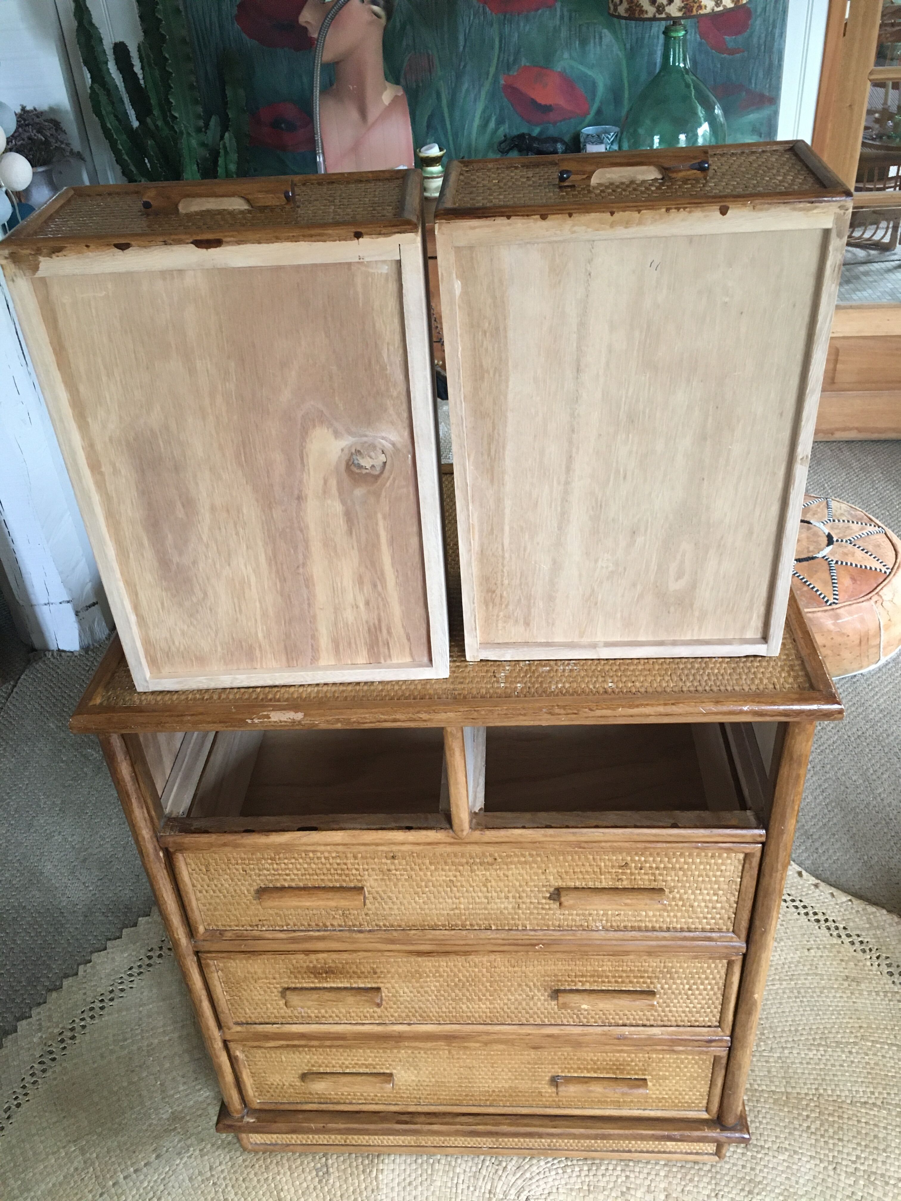 Dresser in rattan