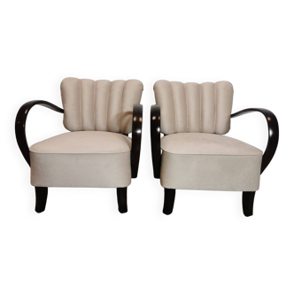 Armchairs by Jindřich Halabala, 1950s, Set of 2