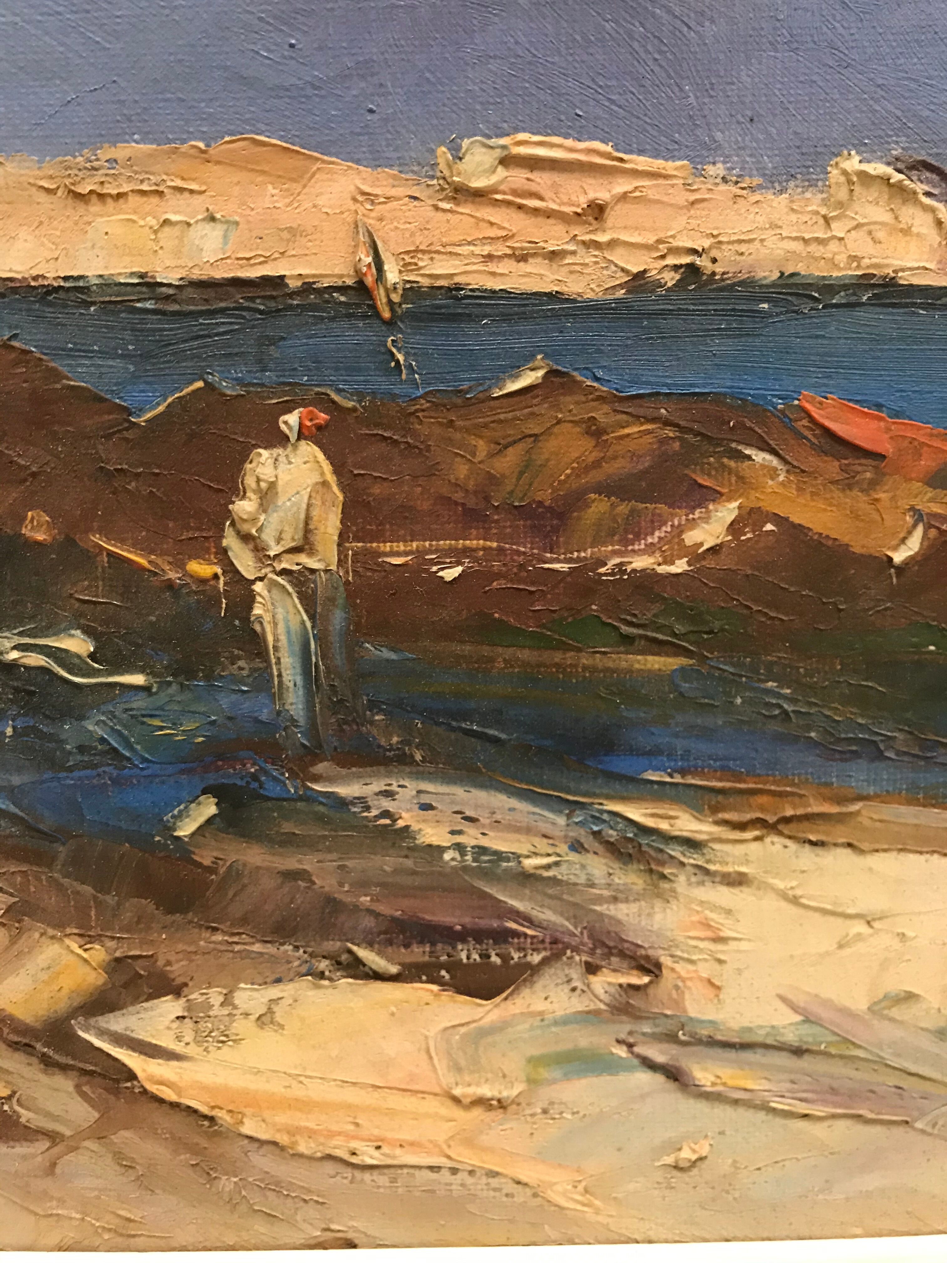 Marine seaside painting