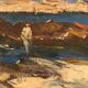 Marine seaside painting
