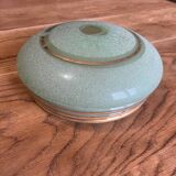 5 verres de lampe vert et doré
