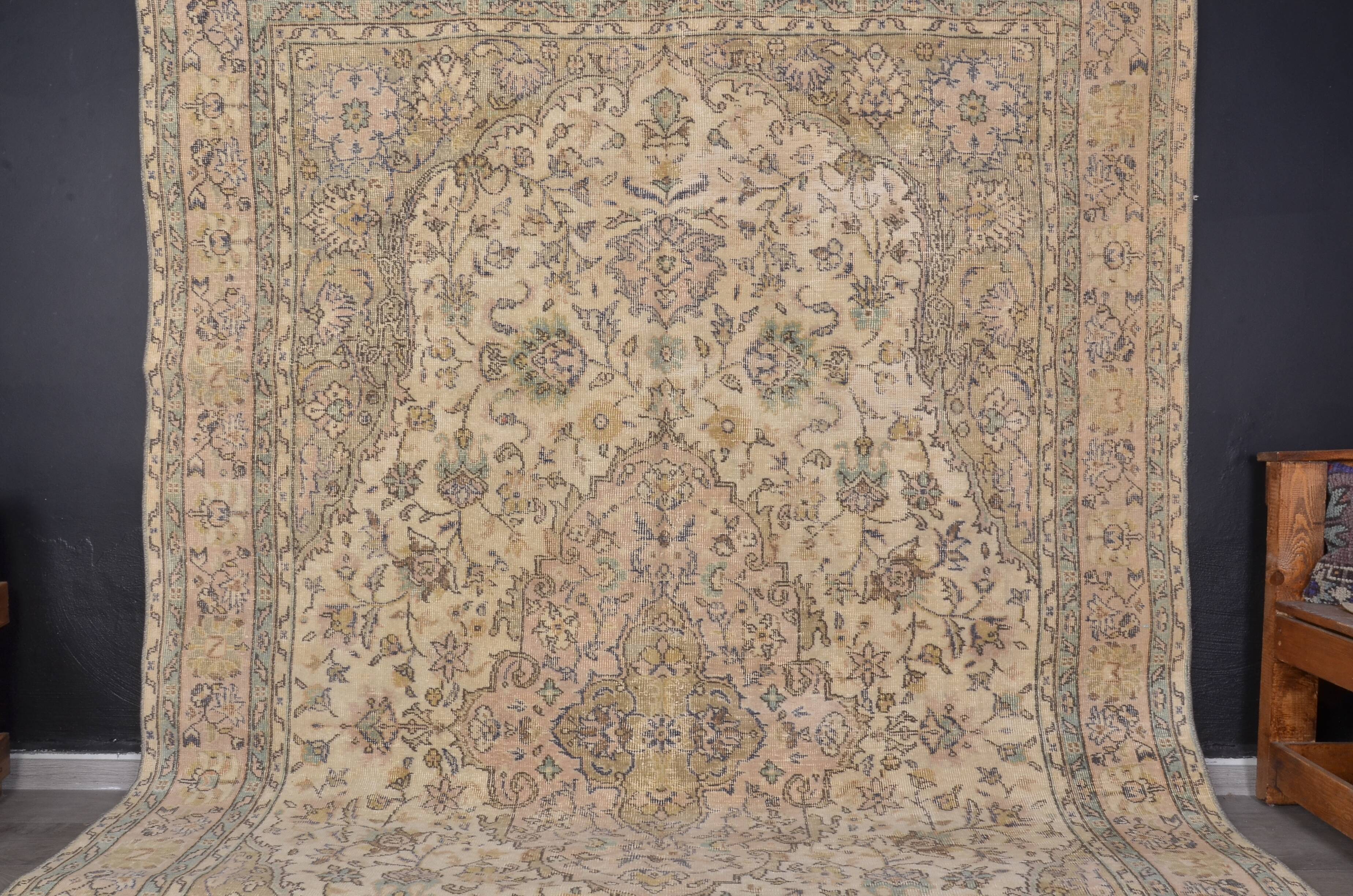 Vintage Turkish Oushak Wool Rug sku 2362