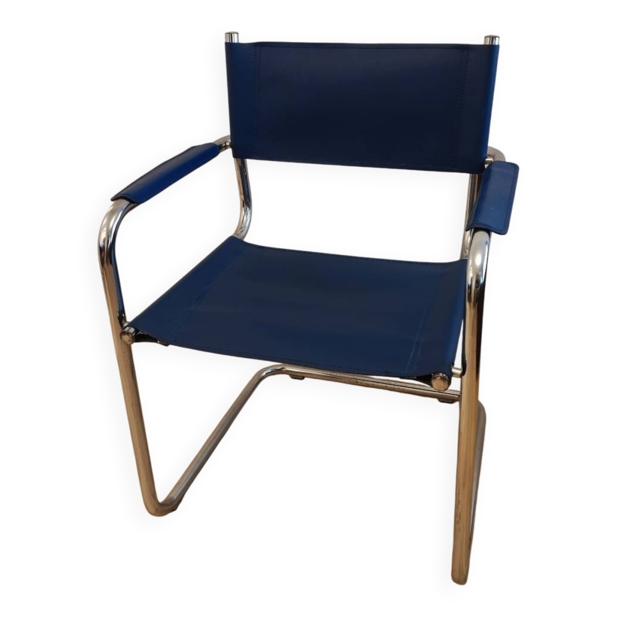 Breuer B34 blue armchair