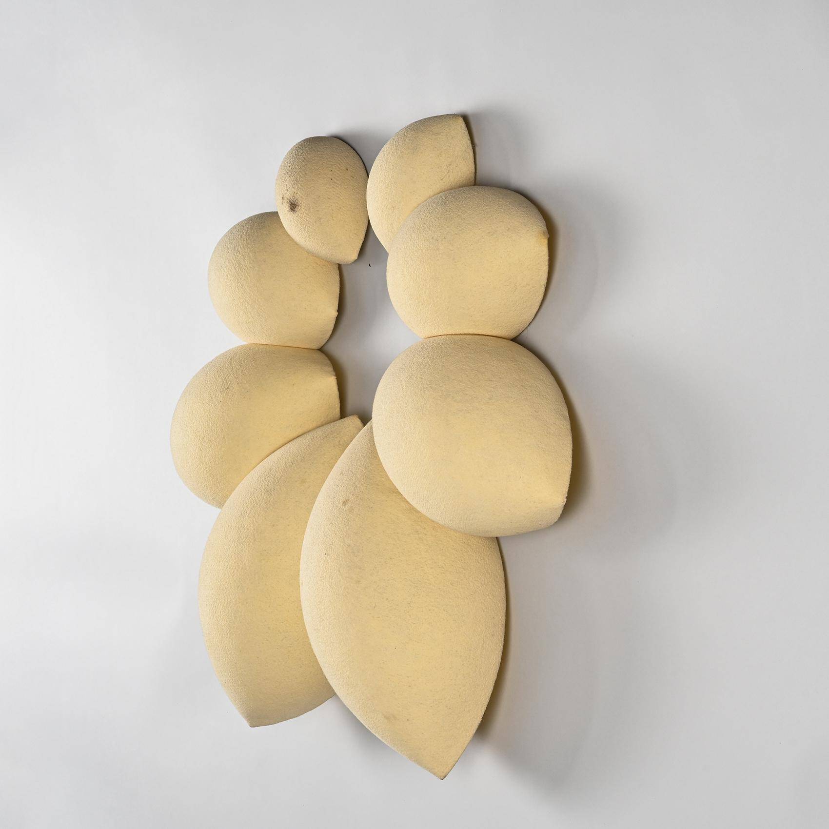Large felt wall lamp, Denmark circa 1970