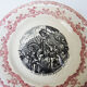 11 old plates hb choisy le roi in earthenware: joan of arc