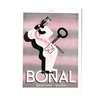 Vintage poster 30 years Bonal 30x40cm