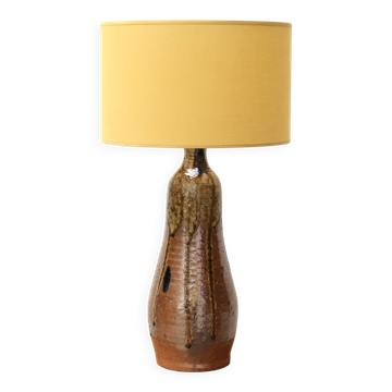 Stoneware lamp with potter's tear, 1970s