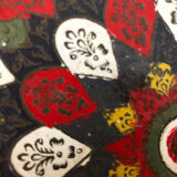 Old copper plate, hand painted, origin Pakistan