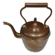 Copper and brass kettle