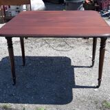 Mahogany shuttered table, flaps and 1 drawer