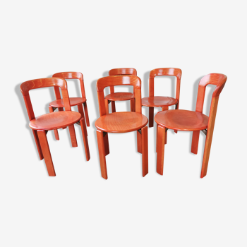 Set de 6 chaises rey par bruno rey pour kusch and co