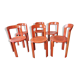 Set of 6 rey chairs by bruno rey for kusch and co