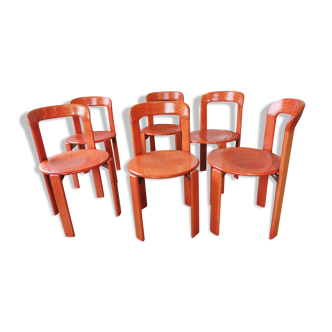 Set de 6 chaises rey par bruno rey pour kusch and co
