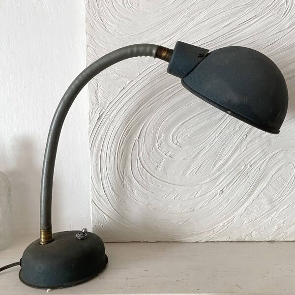 Lampe de bureau industrielle armée  Années 50