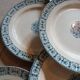 10 old flat plates Terre de fer