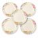 Lot de 15 assiettes à décor floral pastel