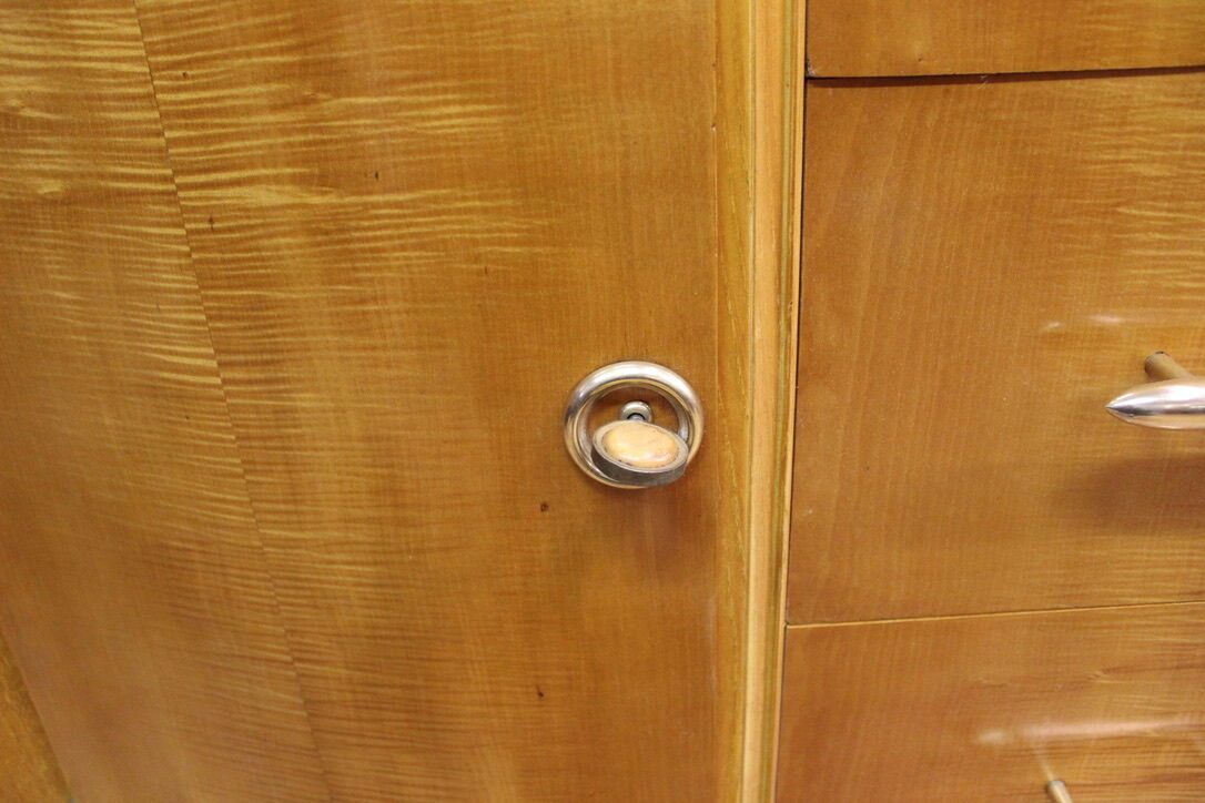 Art Deco period row in light wood circa 1930