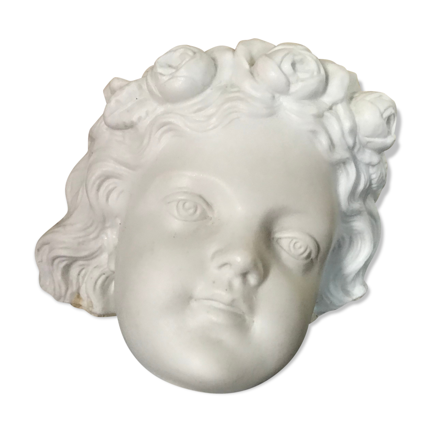 Child's head in biscuit