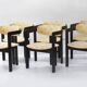 Suite de 6 chaises "Pamplona" de Augusto Savini édition Pozzi 1965