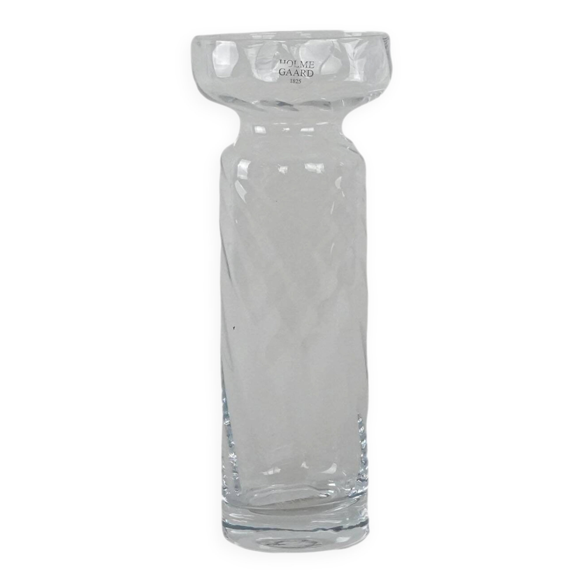 Glass vase, Danish design, 1970s, manufacturer: Holmegaard