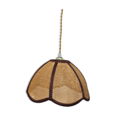 Hanging flower in rattan and rope