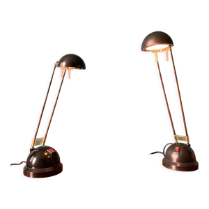 Lot de deux lampes télescopiques