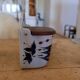 Royal Copenhagen Aluminia Tenera – wall-mounted salt pot "Crazy Bird" – Be