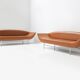 Minimal vintage Ellittico sofas by Losa Ghini for Moroso Italy 1987