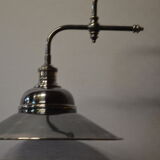 Lustre de billard en laiton chromé