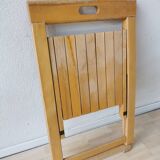 Vintage Trieste Folding Wooden Chair by Aldo Jacober, 1970s