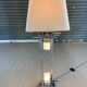 Lampadaire en inox et verre de Murano