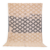 Tapis marocain vintage beige 178 x 286 cm - Tapis en laine berbère - Tapis fait main
