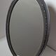 Oval table mirror Belle Époque — silver-plated on brass, late 19th century
