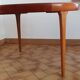 Vintage Scandinavian extendable table with double extension