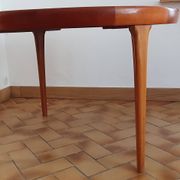 Vintage Scandinavian extendable table with double extension