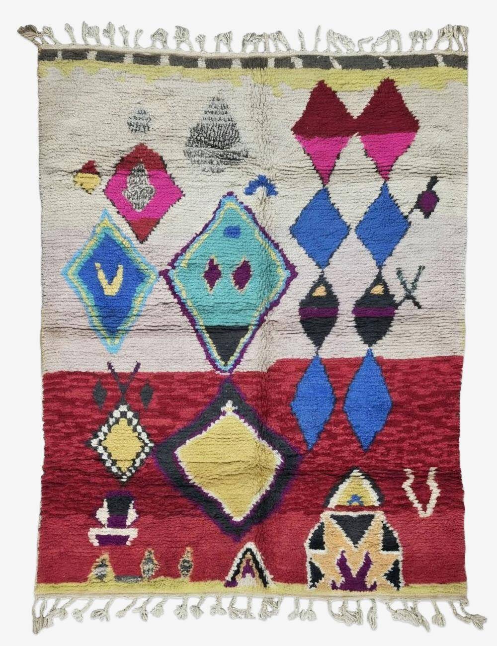 Handmade Colourful Berber Rug - 274 x 210 cm