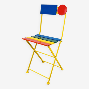 Fermob postmodern folding chair by Denis Balland