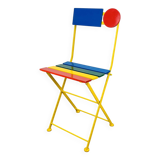 Fermob postmodern folding chair by Denis Balland